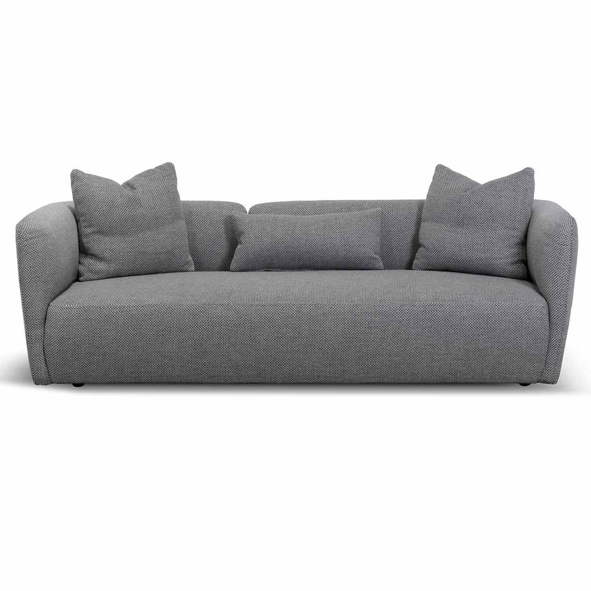 Minimalist Appeal 3-Seater Fabric Sofa - Noble Grey