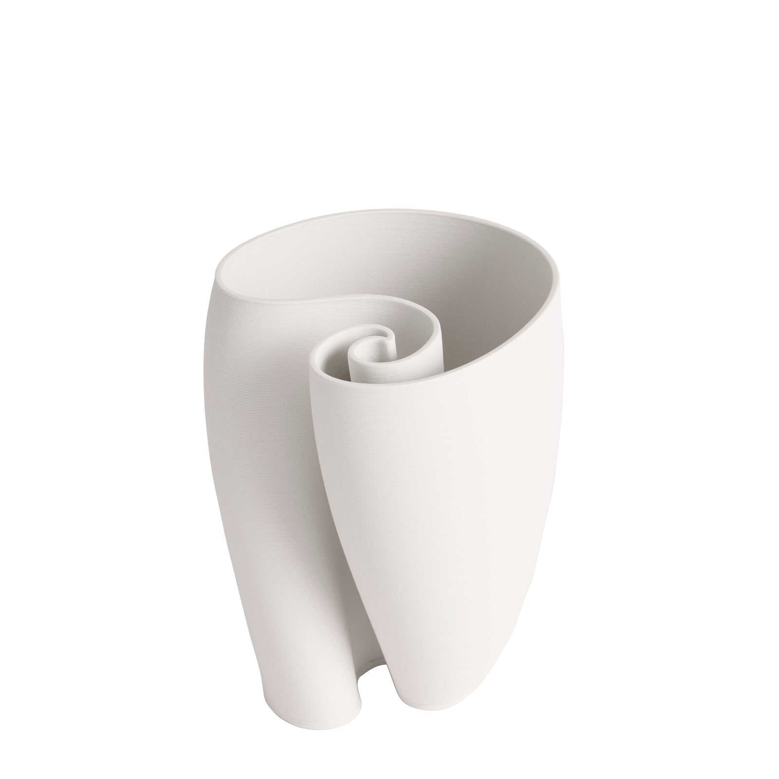Minimalist Beauty Jade White Ceramic Vase - 24cms