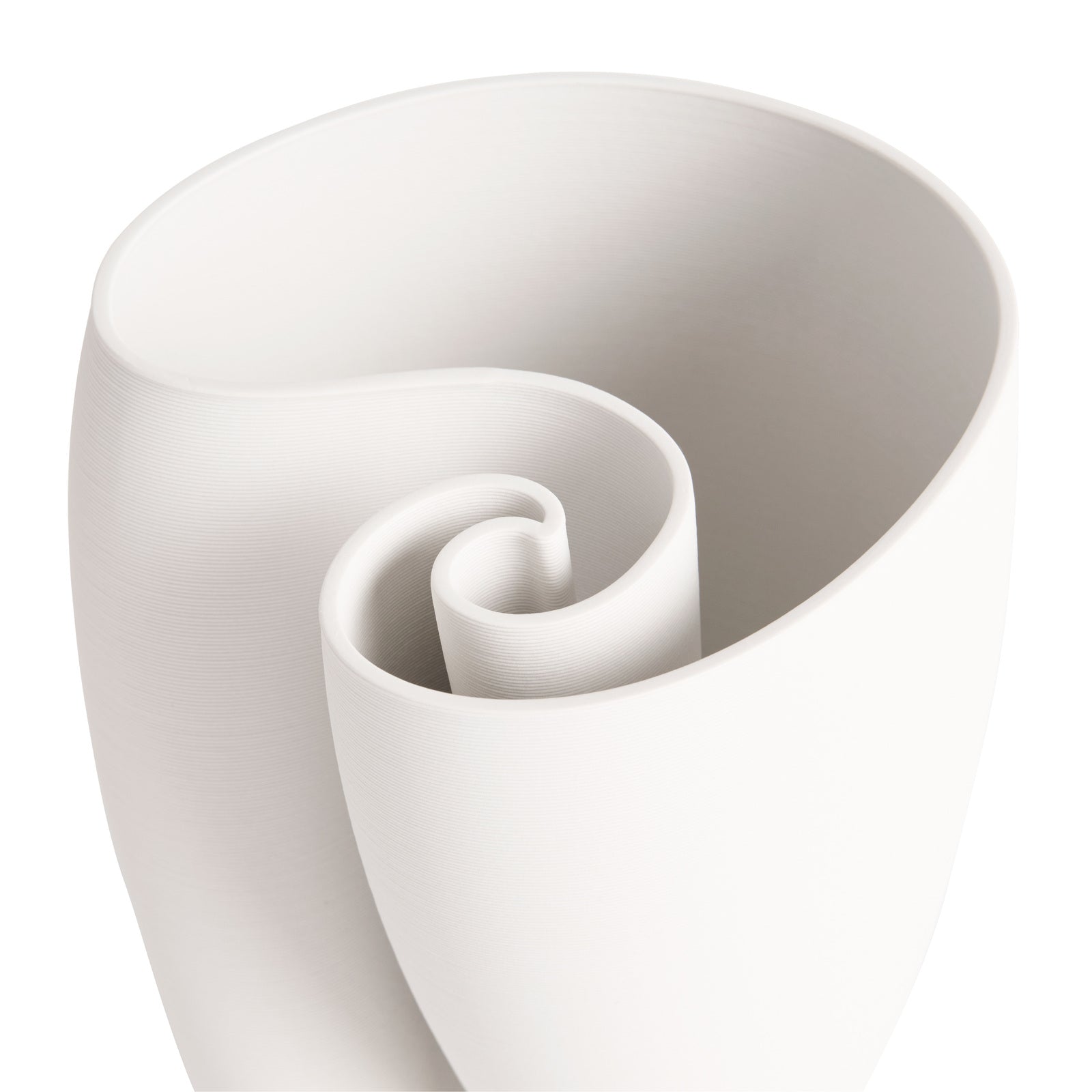 Minimalist Beauty Jade White Ceramic Vase - 24cms