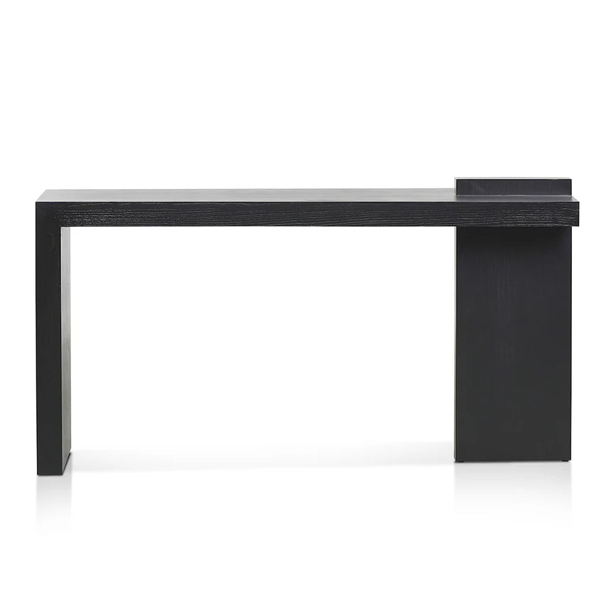 Minimalist Elm Console Table - Black