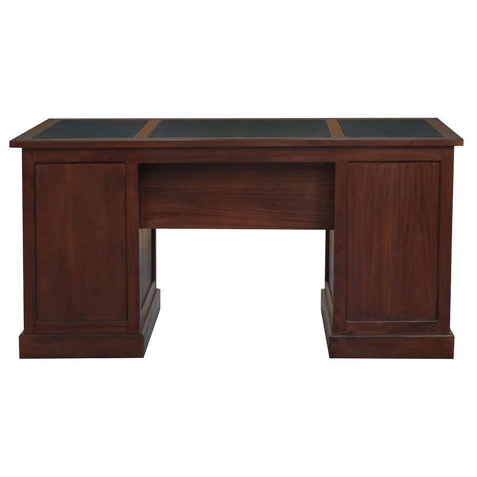 Minimalist Executive Desk 1 Door 6 Drawer - Brown