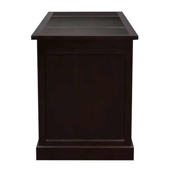 Minimalist Executive Desk 1 Door 6 Drawer - Dark Brown