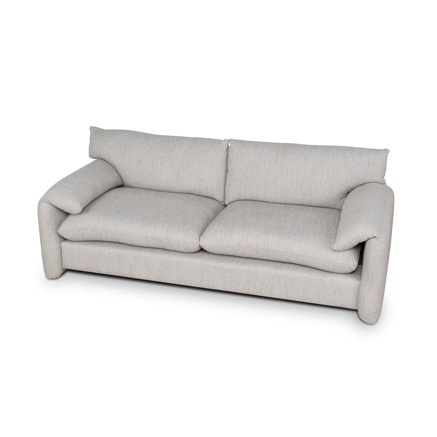 Minimalist Fabric Elegance Seater Sofa - Light Grey
