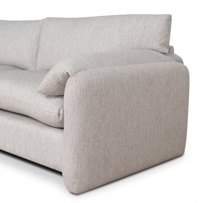 Minimalist Fabric Elegance Seater Sofa - Light Grey