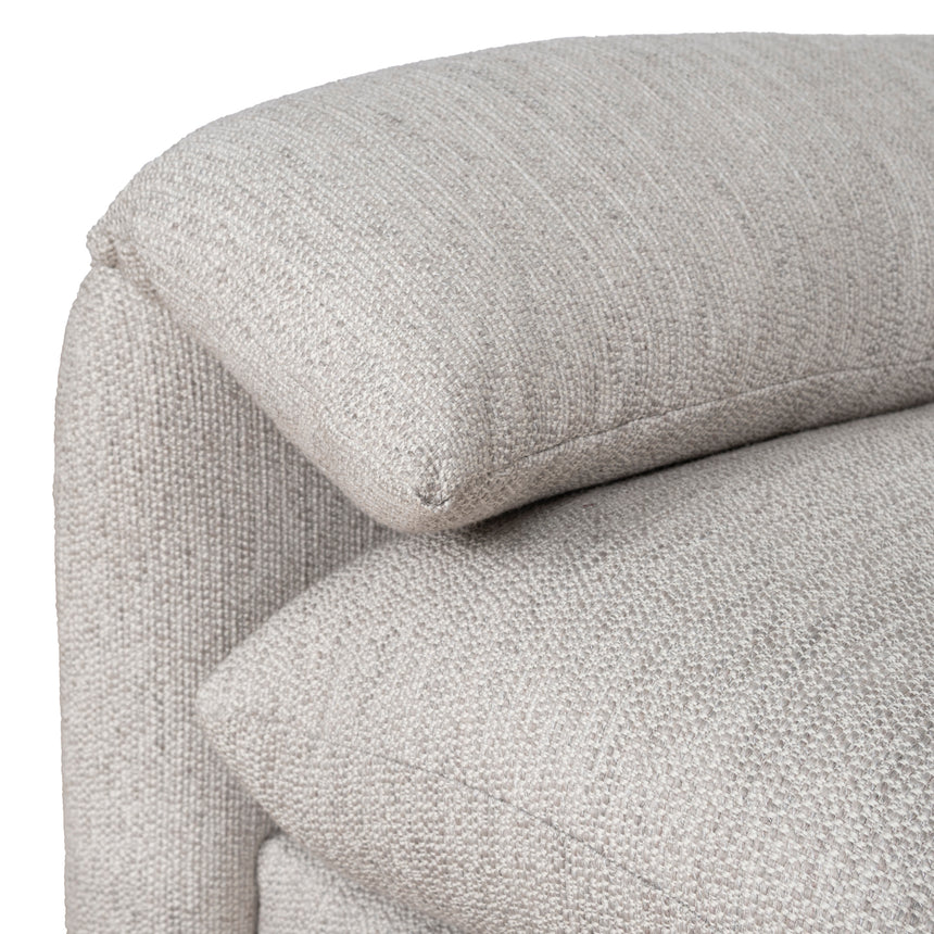 Minimalist Fabric Elegance Seater Sofa - Light Grey