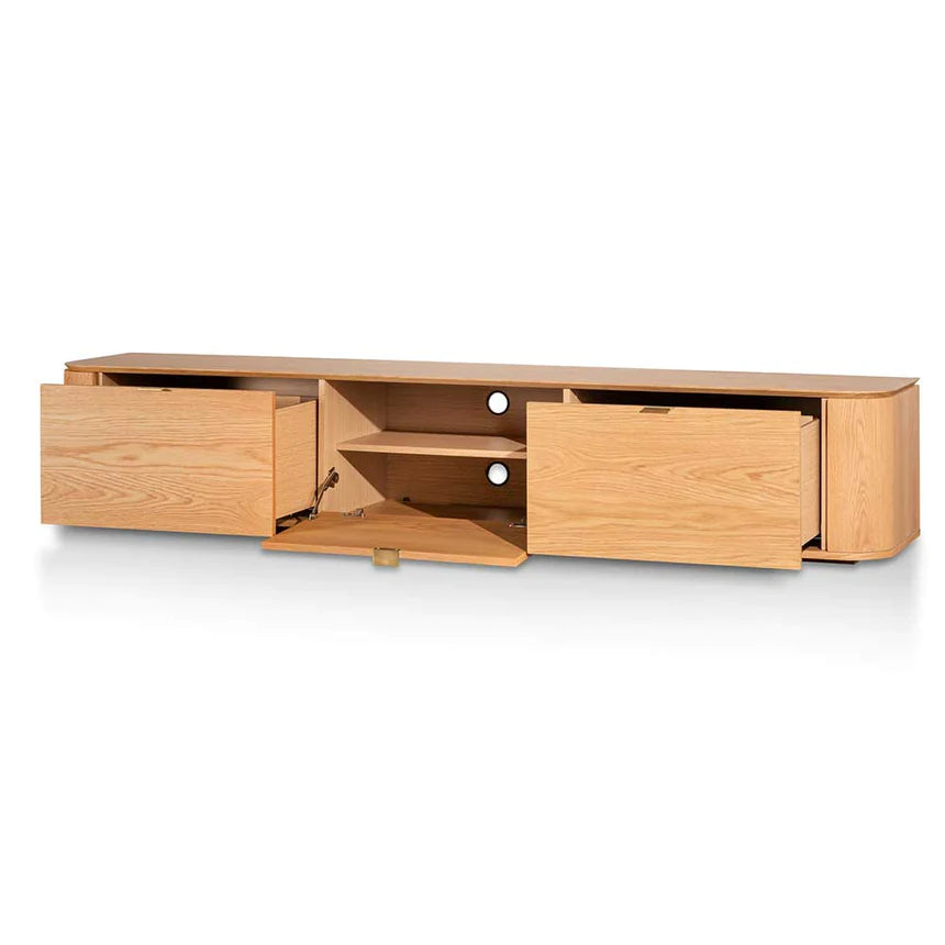 Minimalist Media Oasis TV Unit 240cms - Natural
