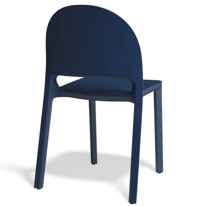 Minimalist Profile Navy Blue Lounge Chair