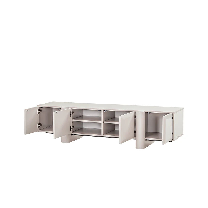 Minimalist TV Entertainment Unit - Light Grey 160cms