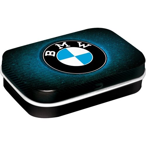 Mint Box BMW Logo - Blue Shine - Nostalgic-Art - 4x6x2cm