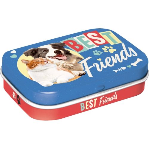 Mint Box Best Friends Cat & Dog - Nostalgic-Art - 4x6x2cm