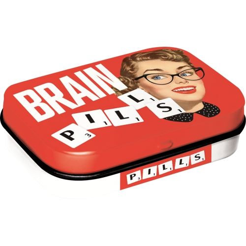 Mint Box Brain Pills - Nostalgic-Art - 4x6x2cm