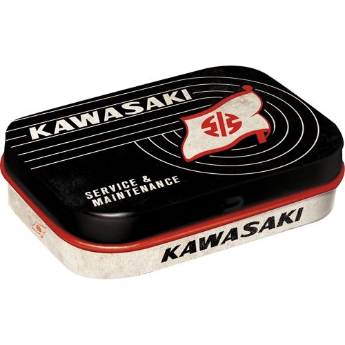 Mint Box Kawasaki Logo - Nostalgic-Art - 4x6x2cm