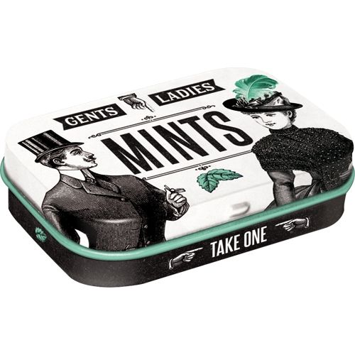 Mint Box Ladies and Gentlemen - Nostalgic-Art - 4x6x2cm