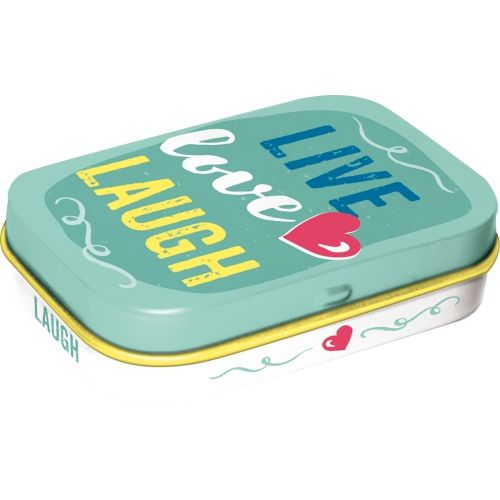 Mint Box Live Love Laugh - Nostalgic-Art - 4x6x2cm
