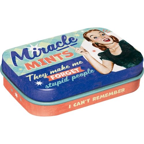 Mint Box Miracle Mints - Nostalgic-Art - 4x6x2cm