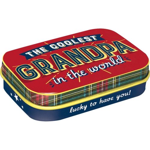 Mint Box The Coolest Grandpa - Nostalgic-Art - 4x6x2cm
