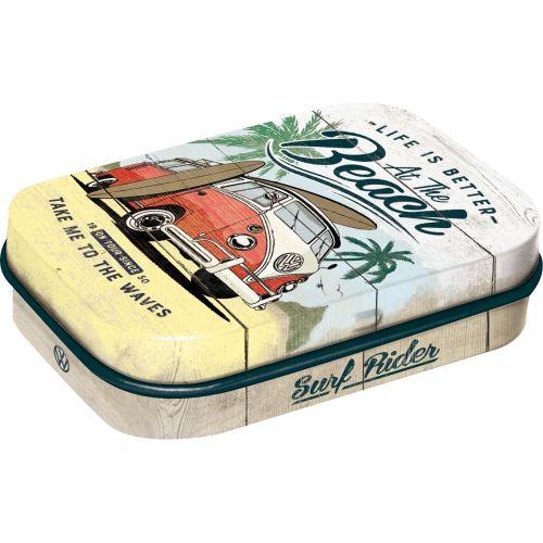 Mint Box VW Bulli Beach - Nostalgic-Art - 4x6x2cm