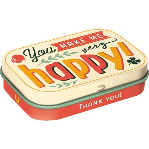 Mint Box You Make Me Happy - Nostalgic-Art - 4x6x2cm