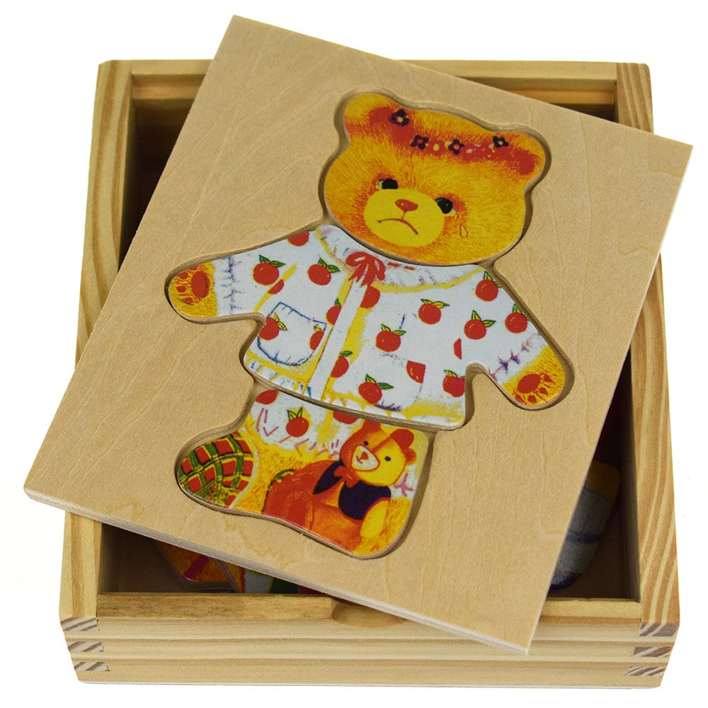 Mix n Match Wooden Girl Bear Dressing Set