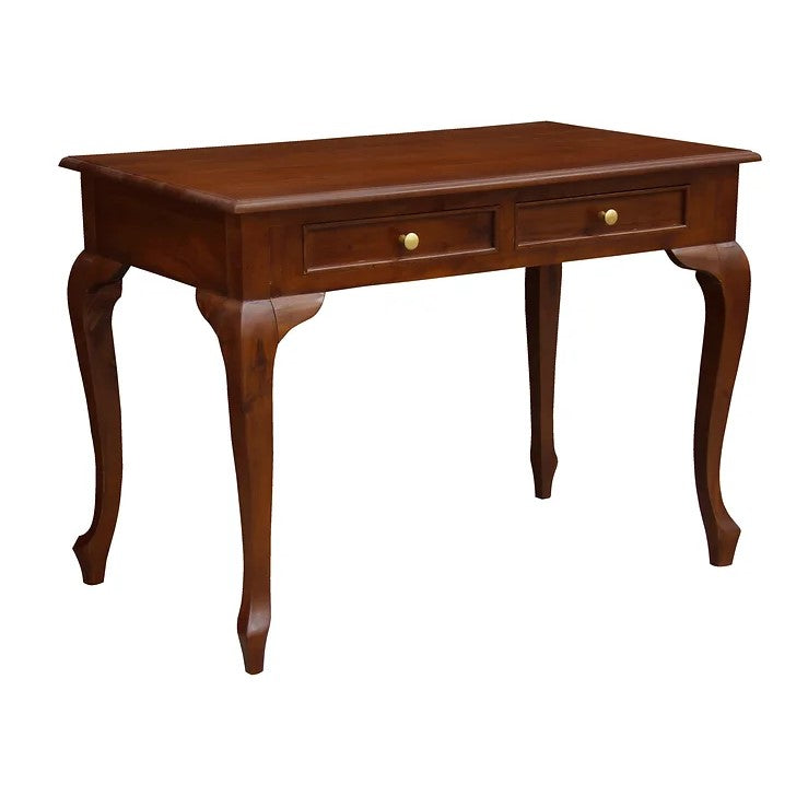 Modern 2 Drawer Office Desk - Brown