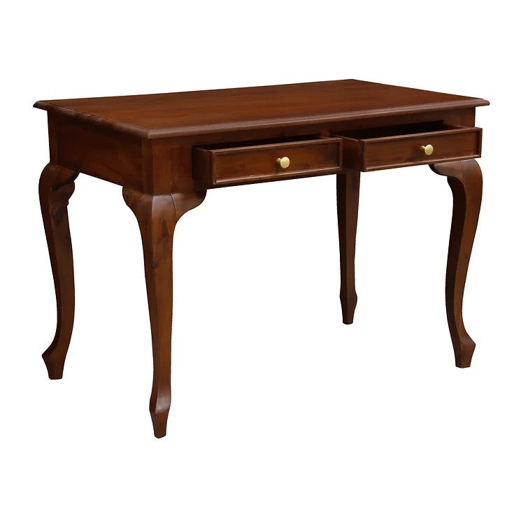 Modern 2 Drawer Office Desk - Brown