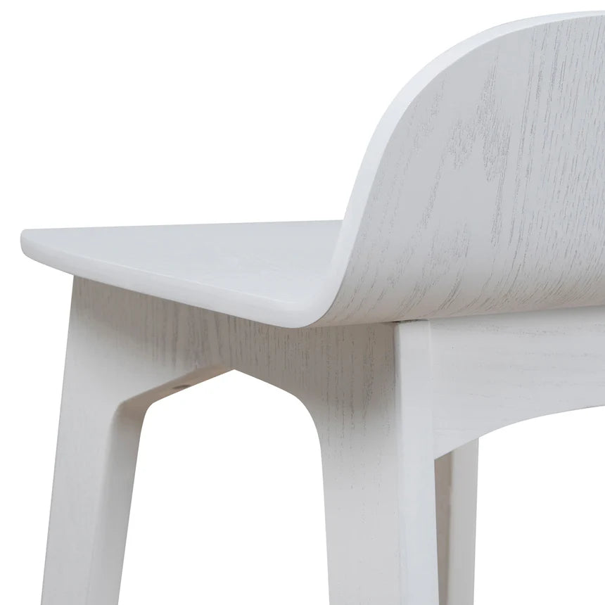 Modern Backless Bar Stool 65cms - White