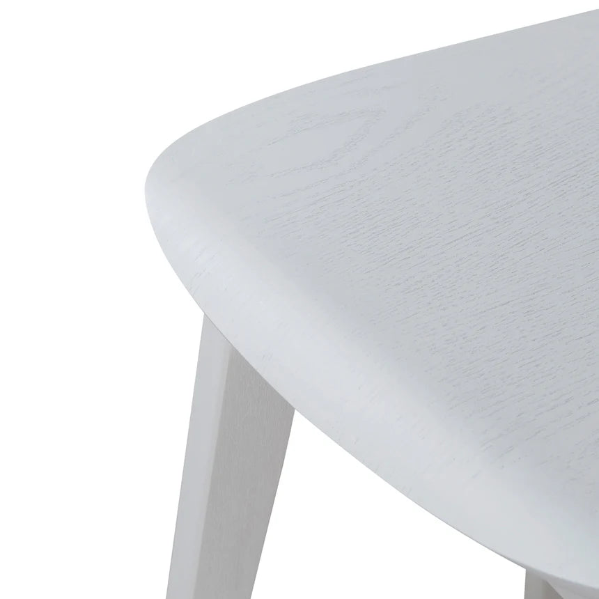 Modern Backless Bar Stool 65cms - White