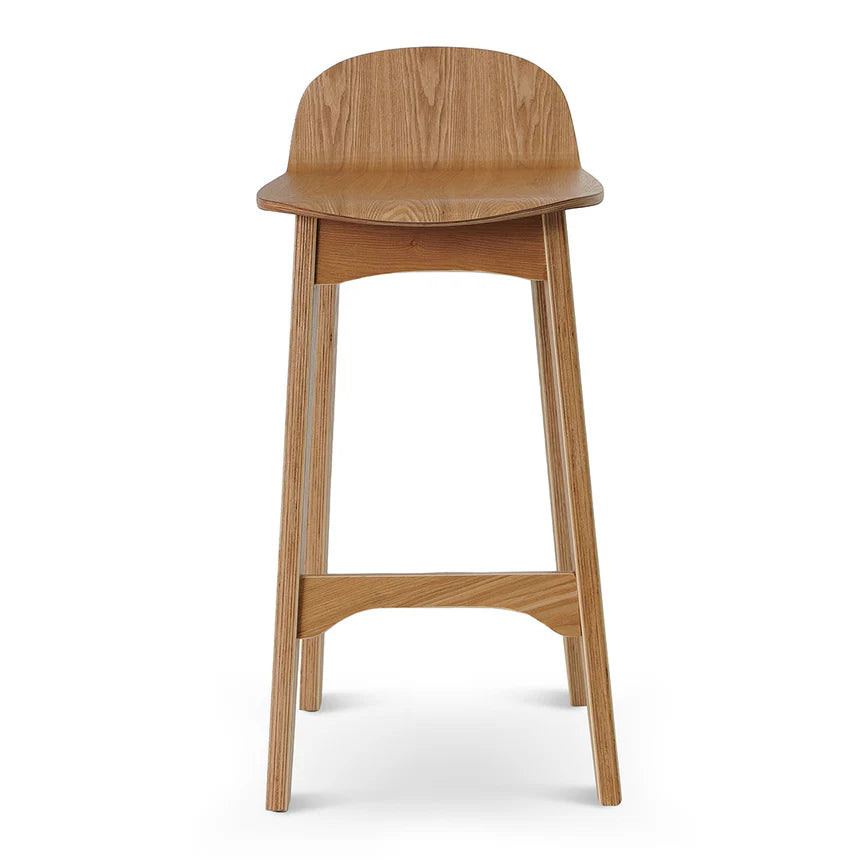 Modern Backless Bar Stool 65cms - Natural