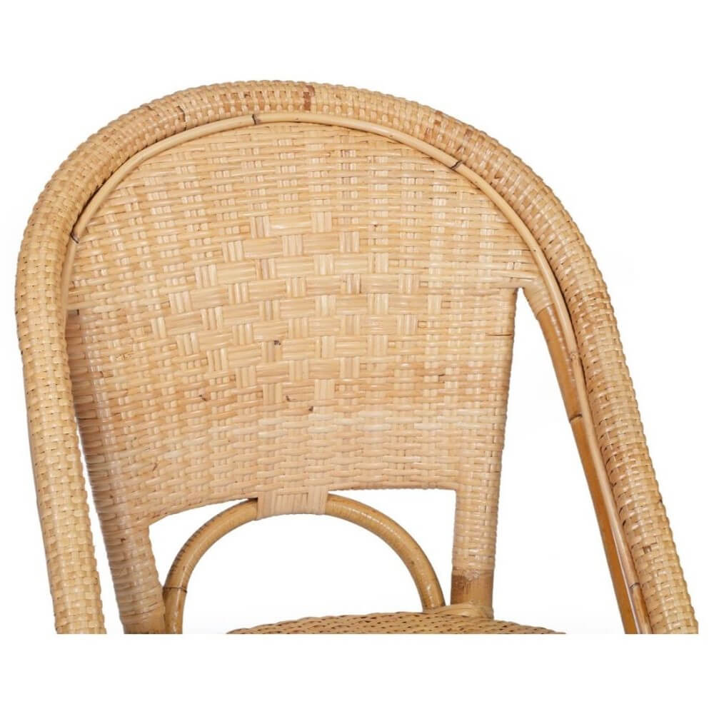 Modern Coastal Style Rattan TALL Dining Chair - Natural