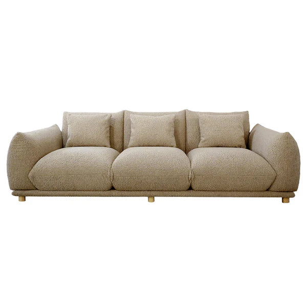 Modern Comfort Alden Taupe Sherpa Sofa