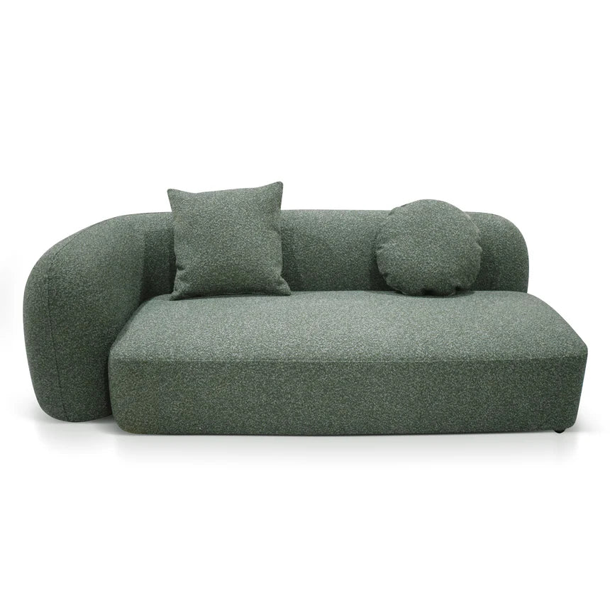 Modern Comfort Avery 3-Seater Right Chaise Sofa - Green