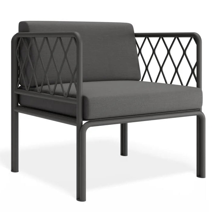 Modern Comfort Outdoor Chair with Cushion - Granite Grey