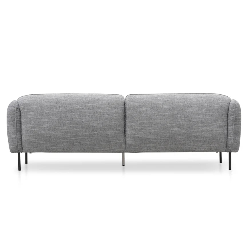 Modern Design 3-Seater Sofa - Dark Spec Grey