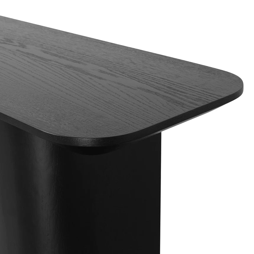 Modern Elegance Console Table - Textured Espresso Black