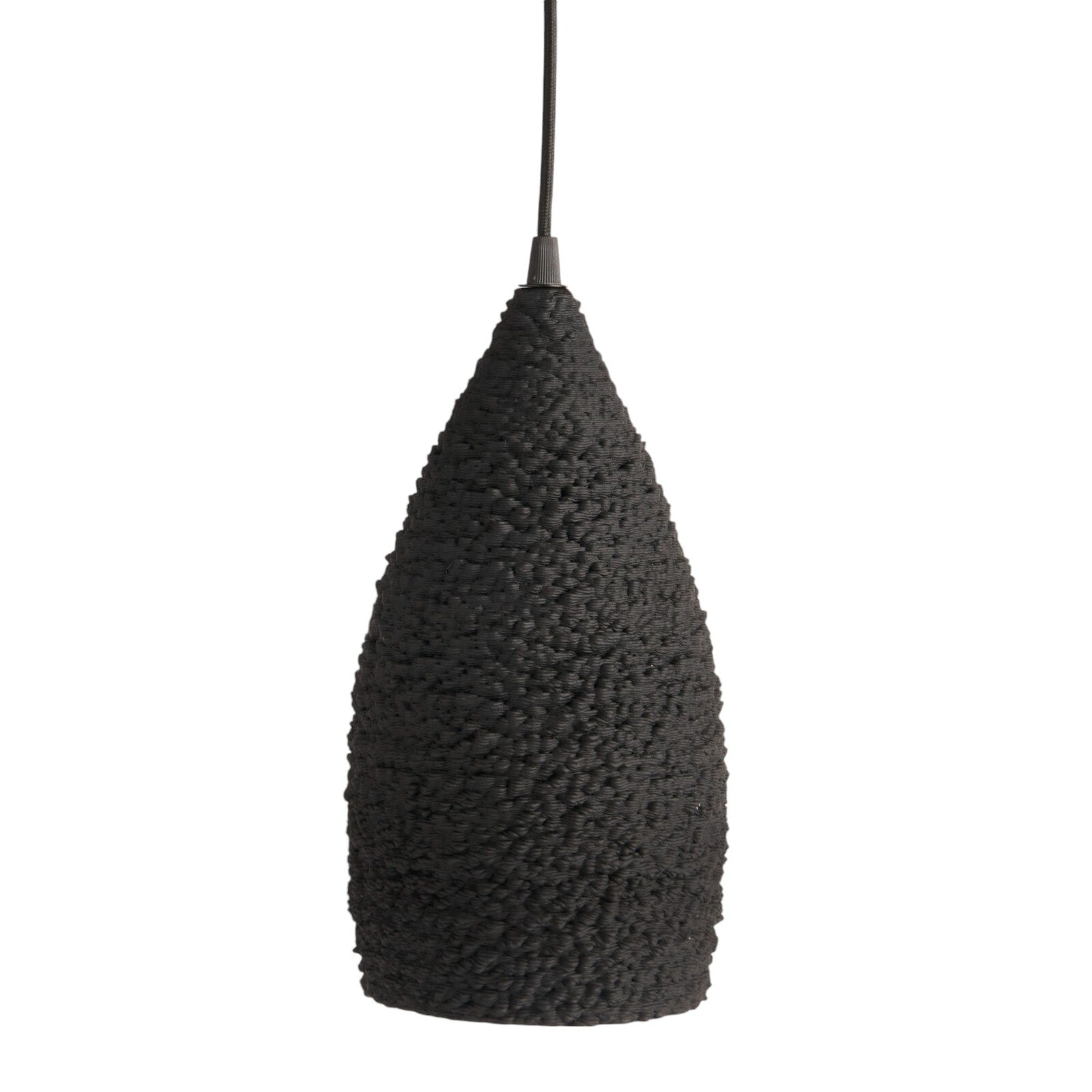 Modern Elegant Isabelle Pendant Light - Black - 28cms