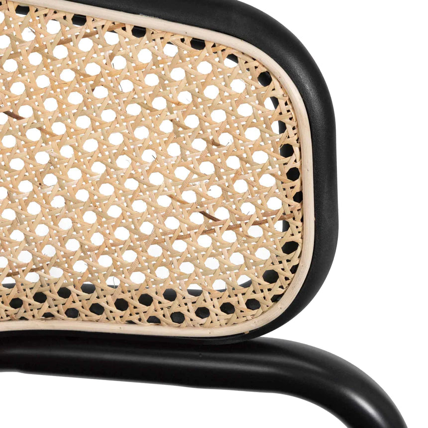 Modern Elm Dining Chair - Grey & Black