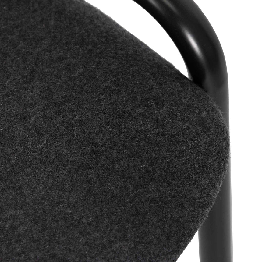 Modern Elm Dining Chair - Grey & Black