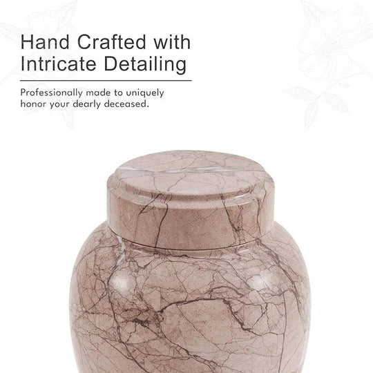 Modern Interior Polished Modern Urn - Brown