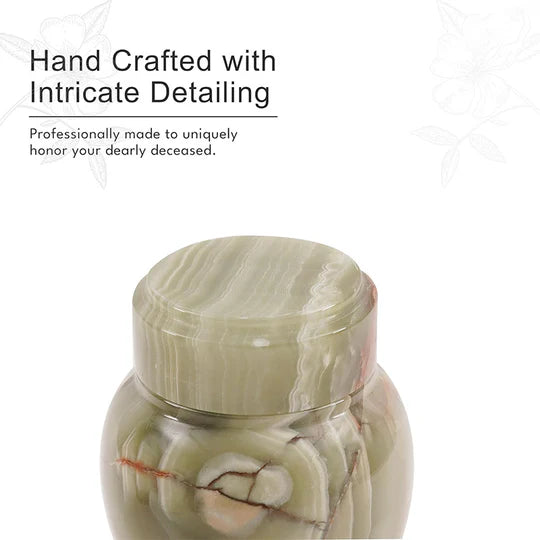 Modern Interior Polished Modern Urn - Green