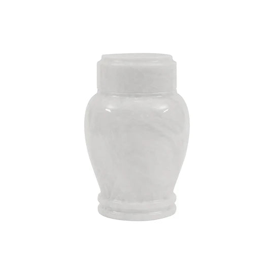 Modern Interior Polished Modern Urn - White