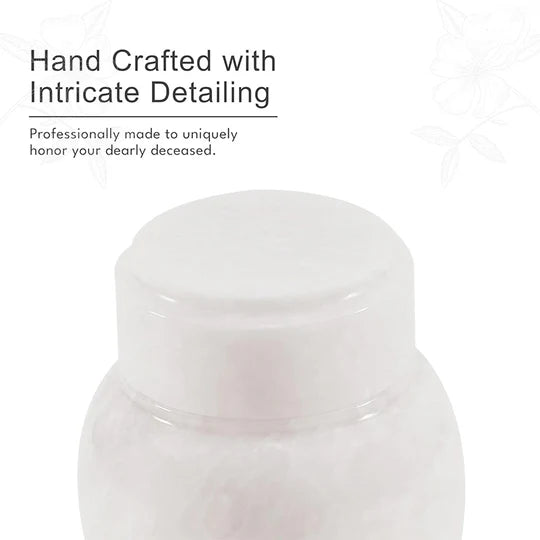 Modern Interior Polished Modern Urn - White