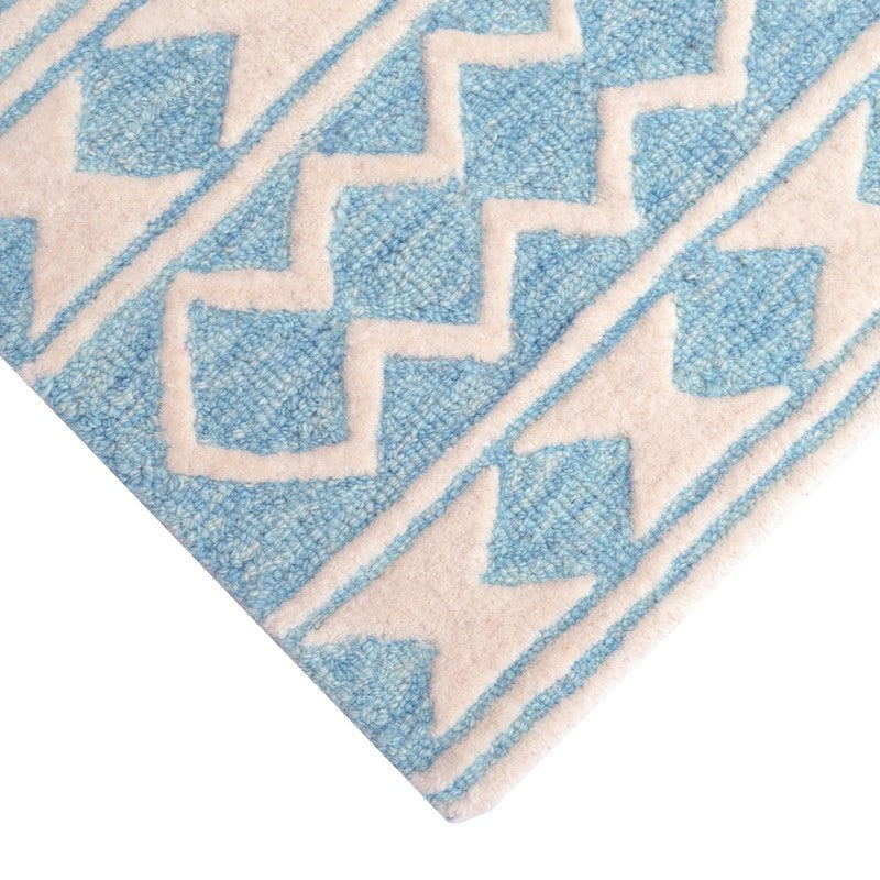 Modern Large Squares Pattern Wool Rug (Available in 4 Sizes)