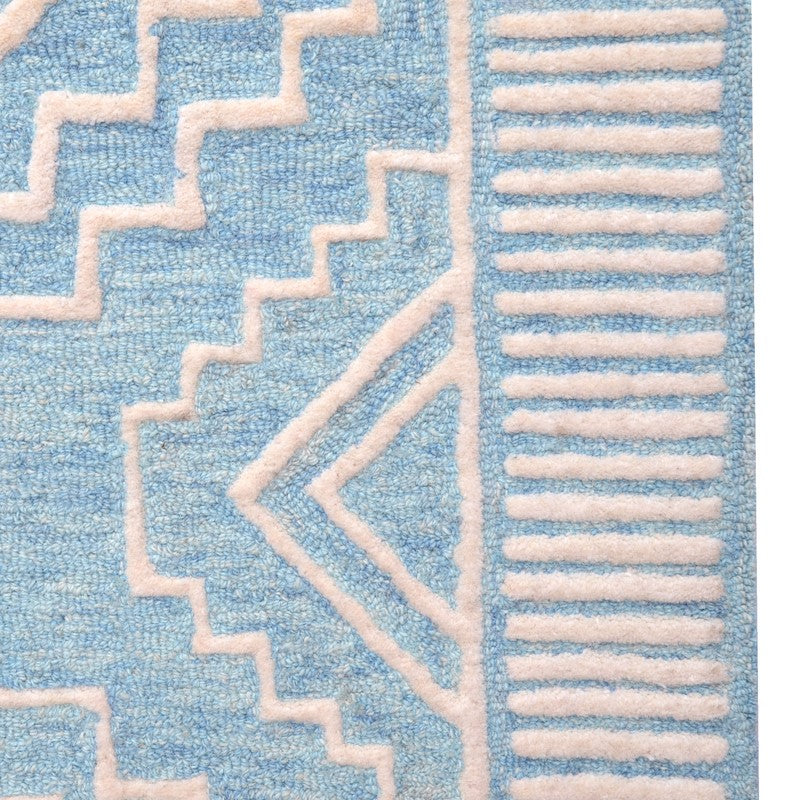 Modern Large Squares Pattern Wool Rug (Available in 4 Sizes)