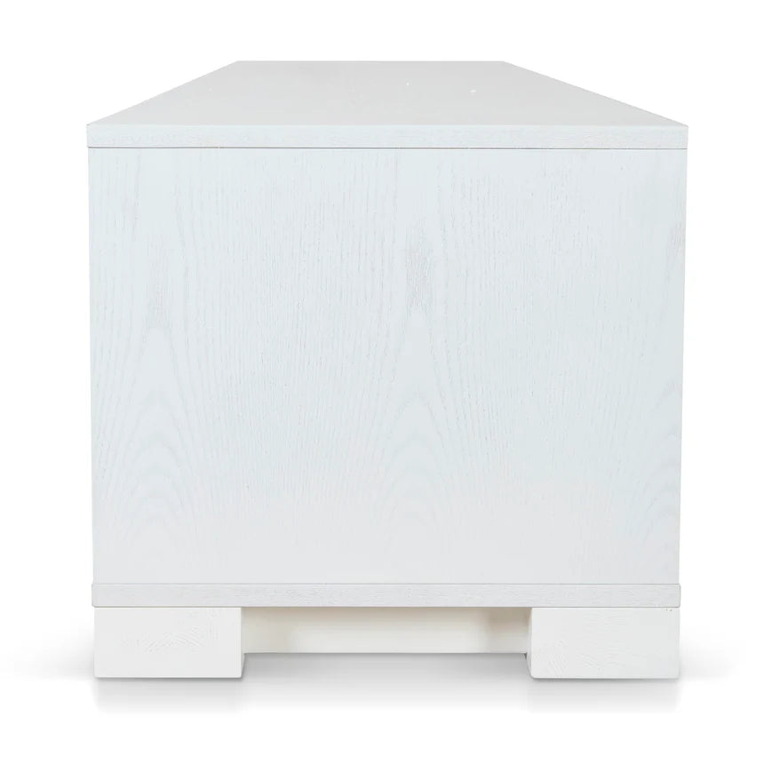 Modern Living White Entertainment Unit - 230cms