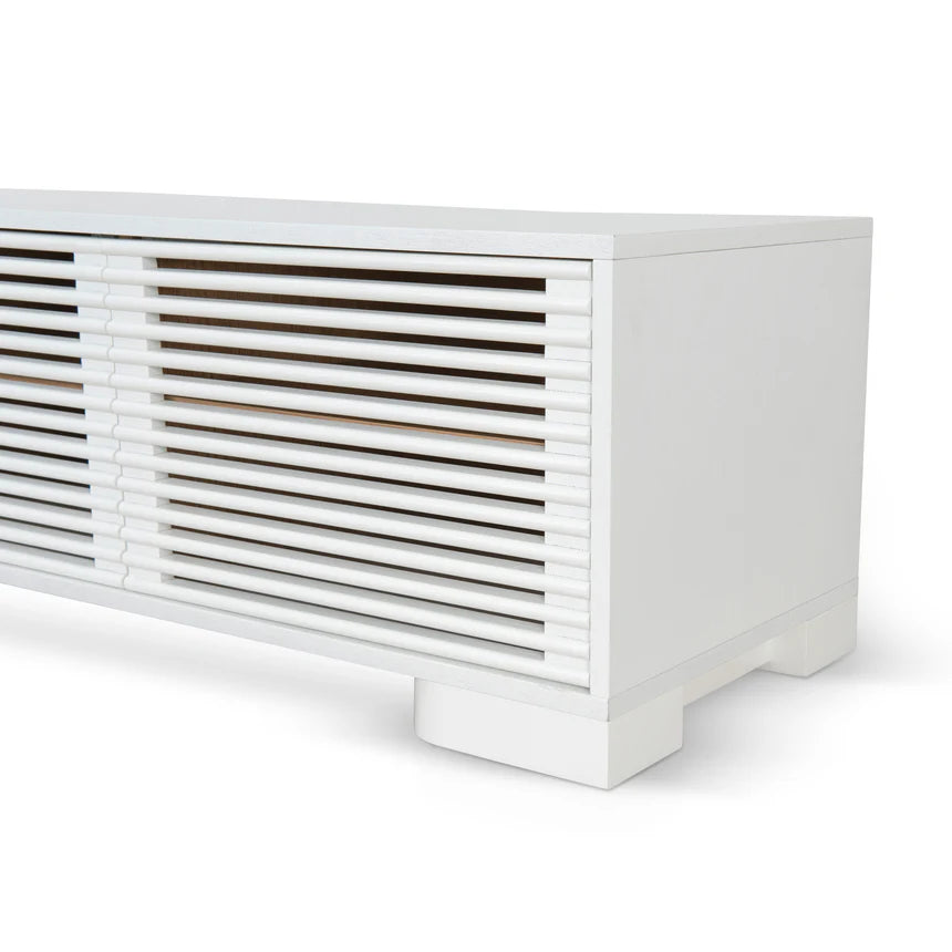 Modern Living White Entertainment Unit - 230cms