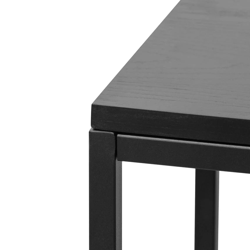 Modern Look Console Table - Full Black 160cms