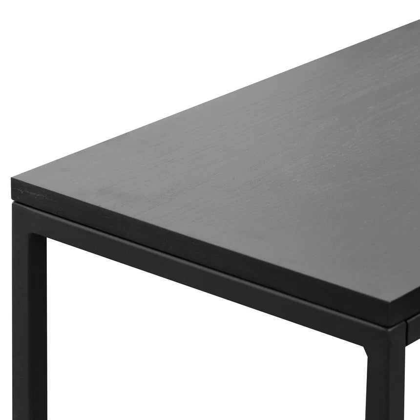 Modern Look Console Table - Full Black 160cms