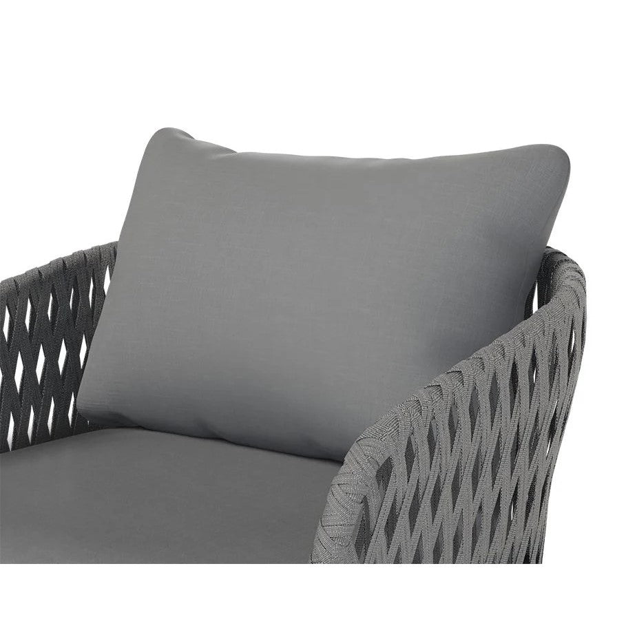 Modern Metal Inspired Cushion Sofa (Available in 2 colors)