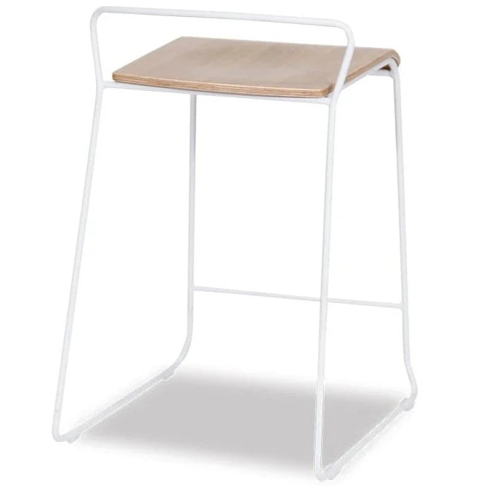 Modern Minimalist Stool Design - White Oak