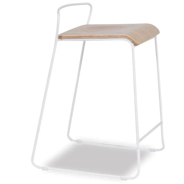 Modern Minimalist Stool Design - White Oak